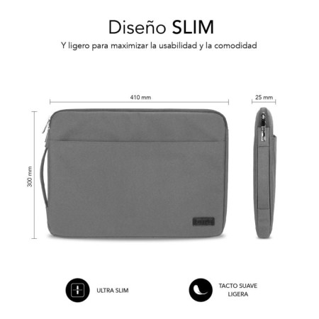 Funda Subblim Urban Laptop Sleeve para Portátiles hasta 15.6″/ Gris