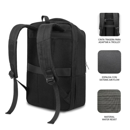 Mochila subblim business v2 ap para portatil 16 pulgadas negro