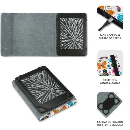 Funda subblim clever ebook case 6 pulgadas mariposas