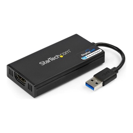Adaptador usb 3.0 a hdmi 4k startech 0.2m -  macho - hembra -  negro