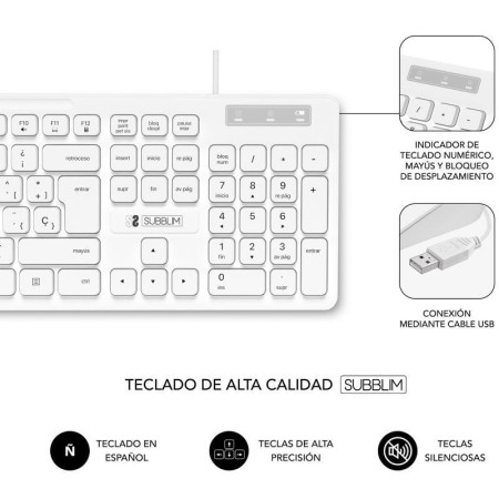 Teclado + raton subblim subkbc - cssk02