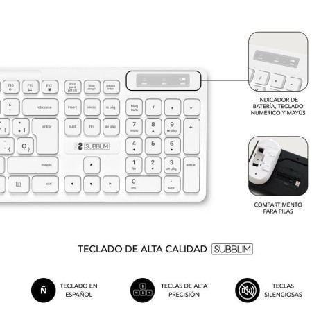 Teclado + raton subblim subkbc - cssw11 inalambrico