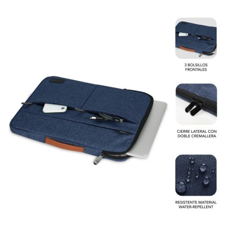 Funda subblim air padding 360 sleeve para portatil 13.3 pulgadas - 14 pulgadas azul