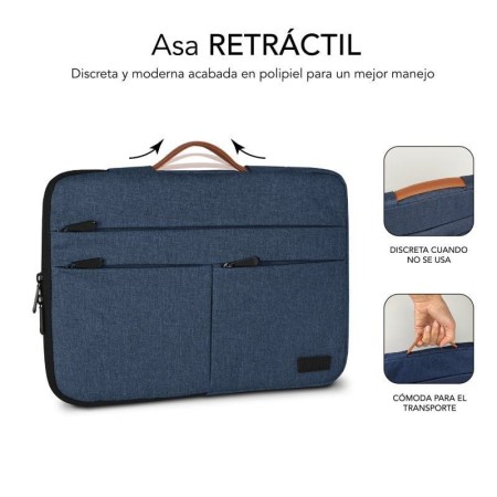 Funda subblim air padding 360 sleeve para portatil 13.3 pulgadas - 14 pulgadas azul