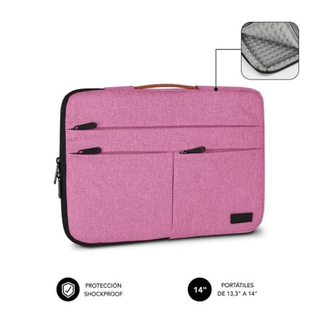 Funda subblim air padding 360 sleeve portatil 13.3 pulgadas - 14 pulgadas rosa