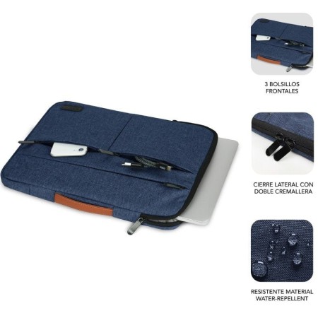 Funda subblim air padding 360 sleeve para portatil 15.6 pulgadas azul