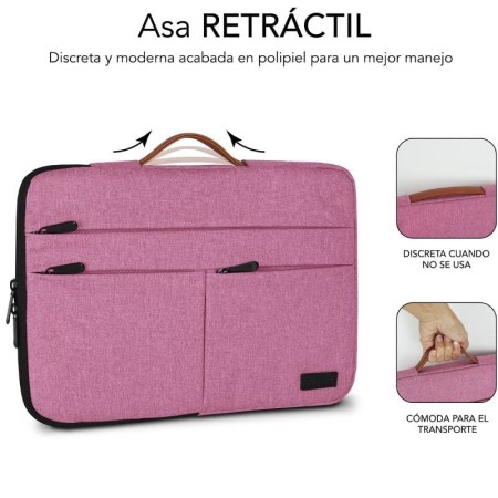 Funda subblim air padding 360 sleeve para portatil 15.6 pulgadas rosa