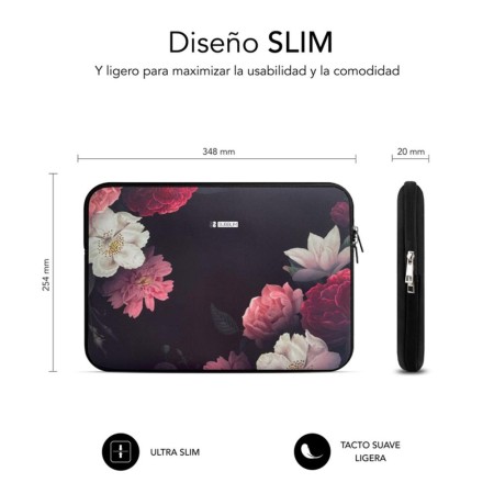 Funda Subblim Trendy Sleeve Neo Flowers para Portátiles hasta 14″