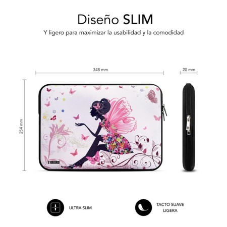 Funda subblim trendy sleeve para portatil 13.3 pulgadas - 14 pulgadas neo hada