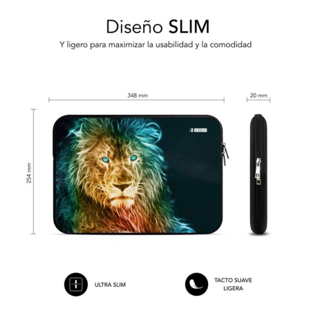 Funda subblim trendy sleeve para portatil 13.3 pulgadas - 14 pulgadas neo leon