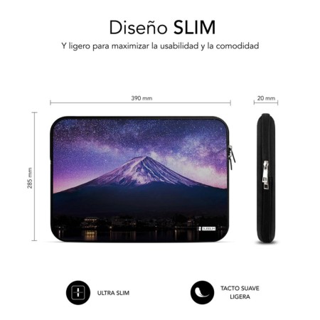 Funda para portatil subblim trendy sleeve neo mountain 15.6 pulgadas