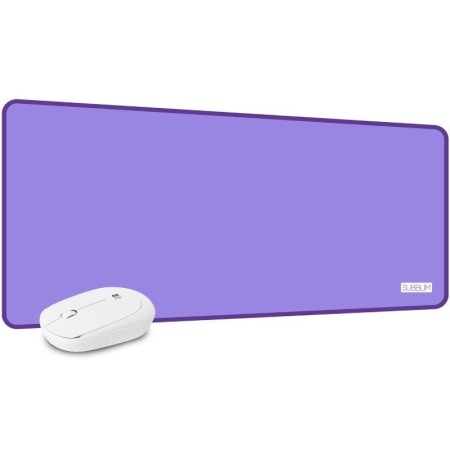 Alfombrilla + raton inalambrico subblim harmony purpura