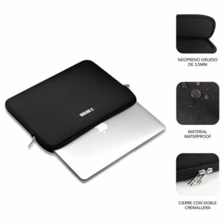 Funda subblim business laptop sleeve neoprene para portatil 11.6 pulgadas - 12.5 pulgadas negro