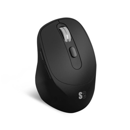 Ratón Ergonómico Inalámbrico Subblim Comfort Ergo Dual Battery/ Batería recargable/ Hasta 2400 DPI/ Negro