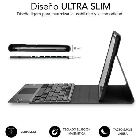 Funda con Teclado Subblim KeyTab Pro BT para Tablet iPad 10.9″ 10a Gen/ Negra