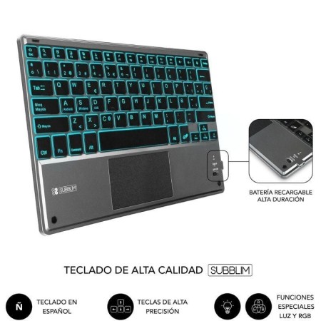 Funda con Teclado Subblim KeyTab Pro BT para Tablet iPad 10.9″ 10a Gen/ Negra