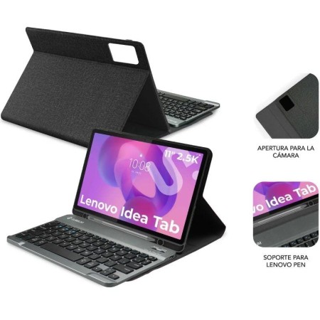 Funda con Teclado Subblim Keytab Pro BT Lenovo Idea Tab 11″ 2025/ Negra