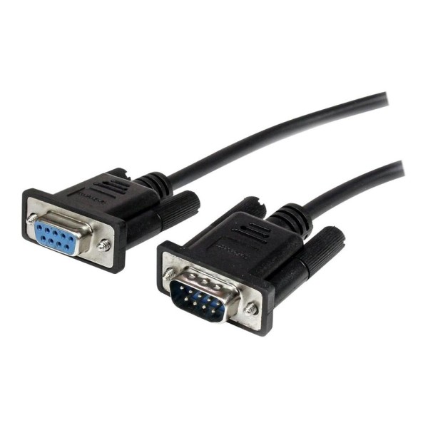 Cable db9 startech 1m -  macho - hembra -  negro