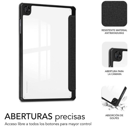 Funda Subblim Clear Shock Case para Samsung A11 8.7″/ Negra
