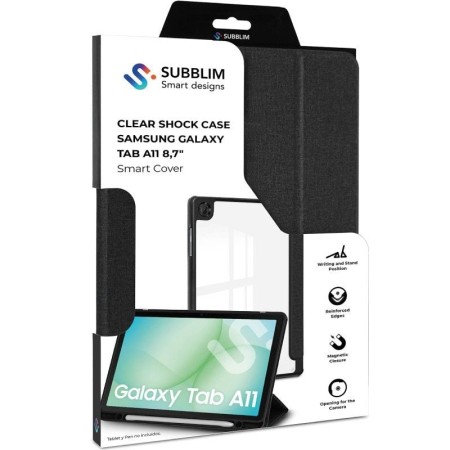 Funda Subblim Clear Shock Case para Samsung A11 8.7″/ Negra