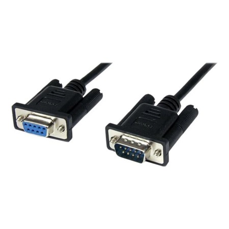 Cable db9 startech 1m -  macho - hembra -  negro