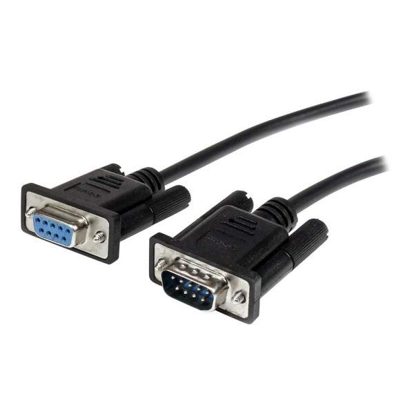 Cable db9 startech 2m -  macho - hembra -  negro