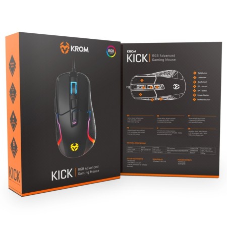 Mouse ratón gaming rgb krom kick