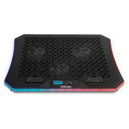 Soporte Refrigerante Krom Kooler para Portátiles hasta 19″/ Iluminación LED