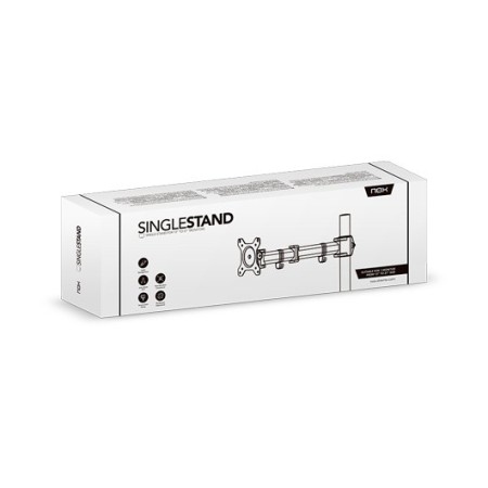 Soporte de mesa nox single para monitor 13 pulgadas - 17 pulgadas carga maxima 8kg vesa 100 x 100
