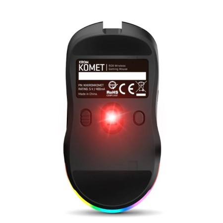 Raton inalambrico gaming krom komet rgb negro