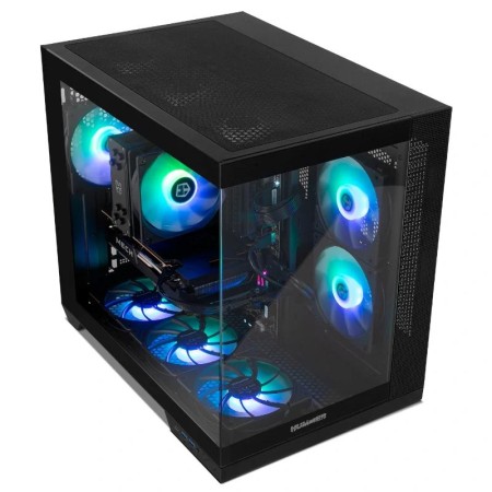 Caja ordenador gaming hummer astra neo atx argb cristal templado negro