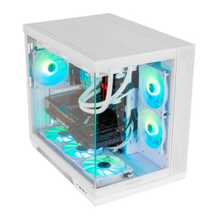 Caja ordenador gaming hummer astra neo atx argb cristal templado blanco