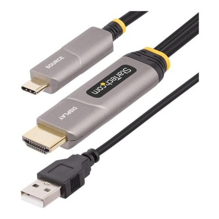 Cable usb tipo c a hdmi - usb tipo a startech 9.15m -  macho - macho -  negro