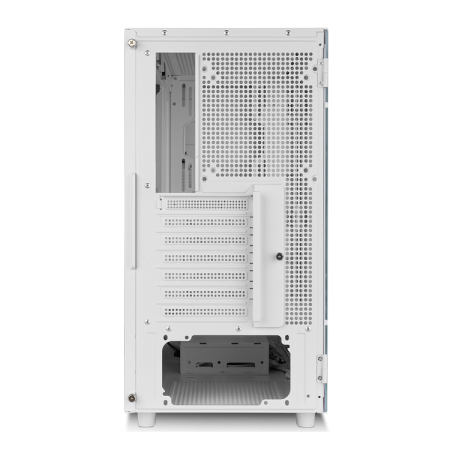 Caja ordenador gaming nox hummer bios atx cristal templado lcd 8″ blanco