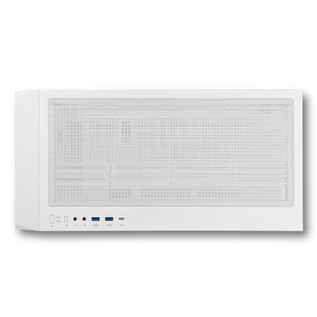 Caja ordenador gaming nox hummer bios atx cristal templado lcd 8″ blanco