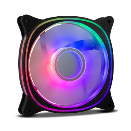 Ventilador caja nox hummer v - fan argb espejo infinito 120mm negro