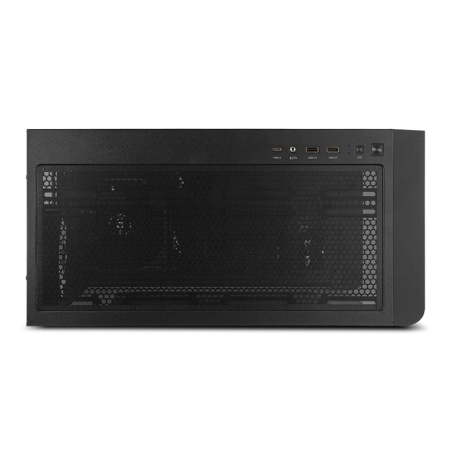 Caja ordenador gaming nox hummer ether atx argb cristal templado negro