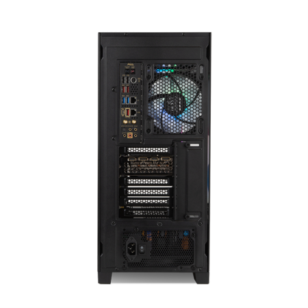 Caja ordenador gaming nox hummer ether atx argb cristal templado negro