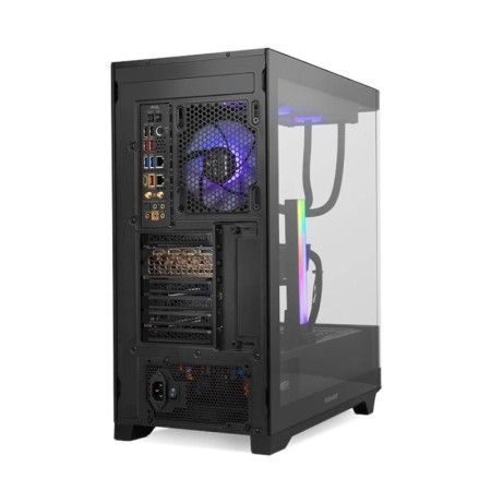 Caja ordenador gaming nox hummer ether atx argb cristal templado negro