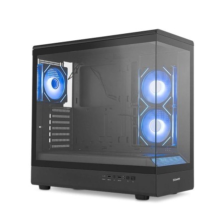 Caja ordenador gaming nox hummer signal atx argb cristal templado negro