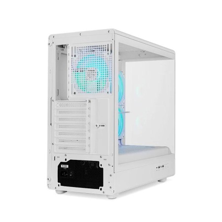 Caja ordenador gaming nox hummer signal atx argb cristal templado blanco