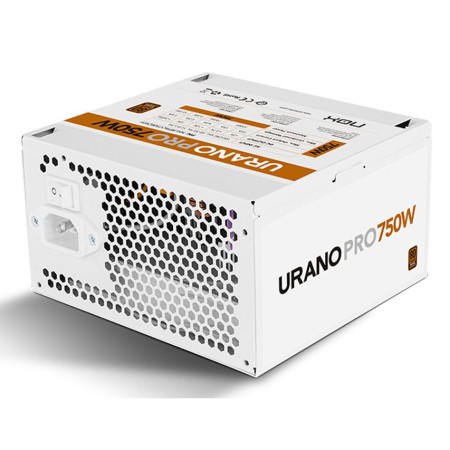 Fuente de Alimentación Nox Hummer Urano Pro White/ 750W/ Ventilador 12cm/ 80 Plus Bronze/ Blanca