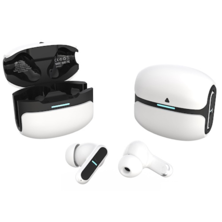 Auriculares Bluetooth Leotec TWS Gaming Nebula Fit con estuche de carga/ Autonomía 7.5h/ Blancos