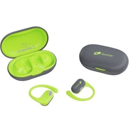 Auriculares Deportivos Bluetooth Leotec Open Air Zenith Sport con estuche de carga/ Autonomía 6.5h/ Lima