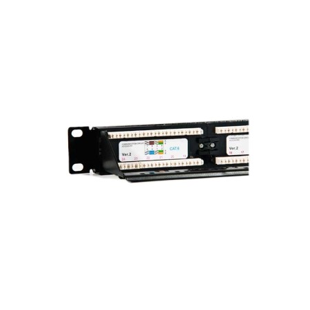 2LAN Patch Panel 19″ CAT6 24 Puertos UTP