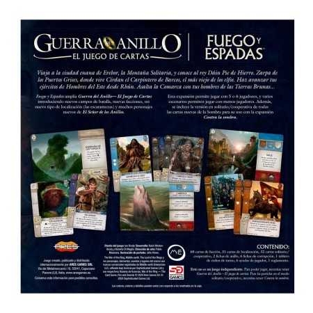 Expansión guerra del anillo: el juego de cartas fuego y espadas