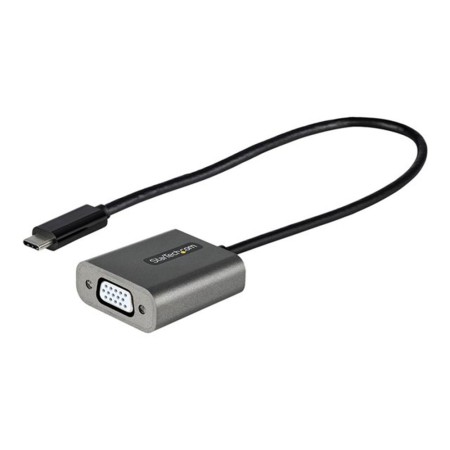Adaptador usb tipo c a vga startech 0.3m -  macho - hembra -  negro