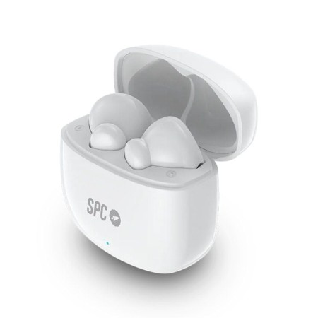 Auriculares Bluetooth SPC Zion 2 Play con estuche de carga/ Autonomía 7h/ Blancos