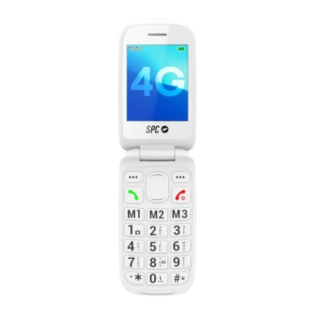 Telefono movil spc 2337n harmony 2 4g blanco tipo tapa - dual sim - 2.8 pulgadas - micro sd - bluetooth + dock