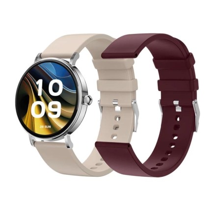 Smartwatch SPC Smartee Duo Velvet 9656B/ Notificaciones/ Frecuencia Cardíaca/ Blanco